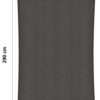 Schaduwdoek 160 x 290 cm HDPE antraciet