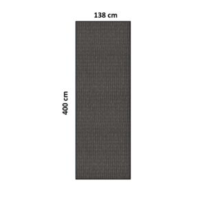 Schaduwdoek 138 x 400 cm HDPE antraciet rechte zijden