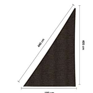 Schaduwdoek 440 x 180 x 405 cm HDPE antraciet