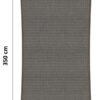 Schaduwdoek 180 x 350 cm HDPE grijs