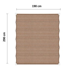 Harmonicadoek 190 x 290 cm camel