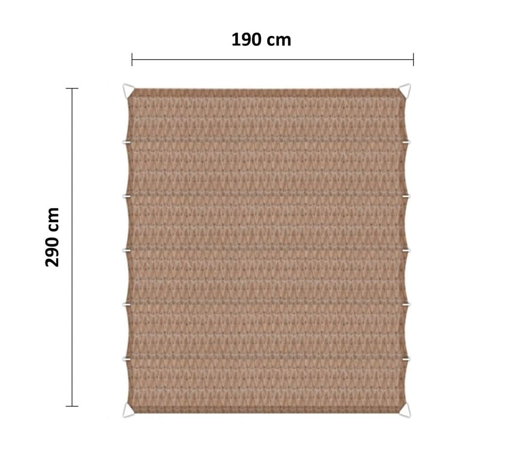 Harmonicadoek 190 x 290 cm camel