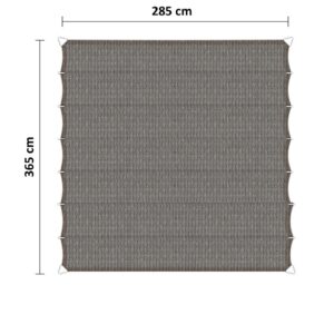 Harmonicadoek 285 x 365 cm grijs