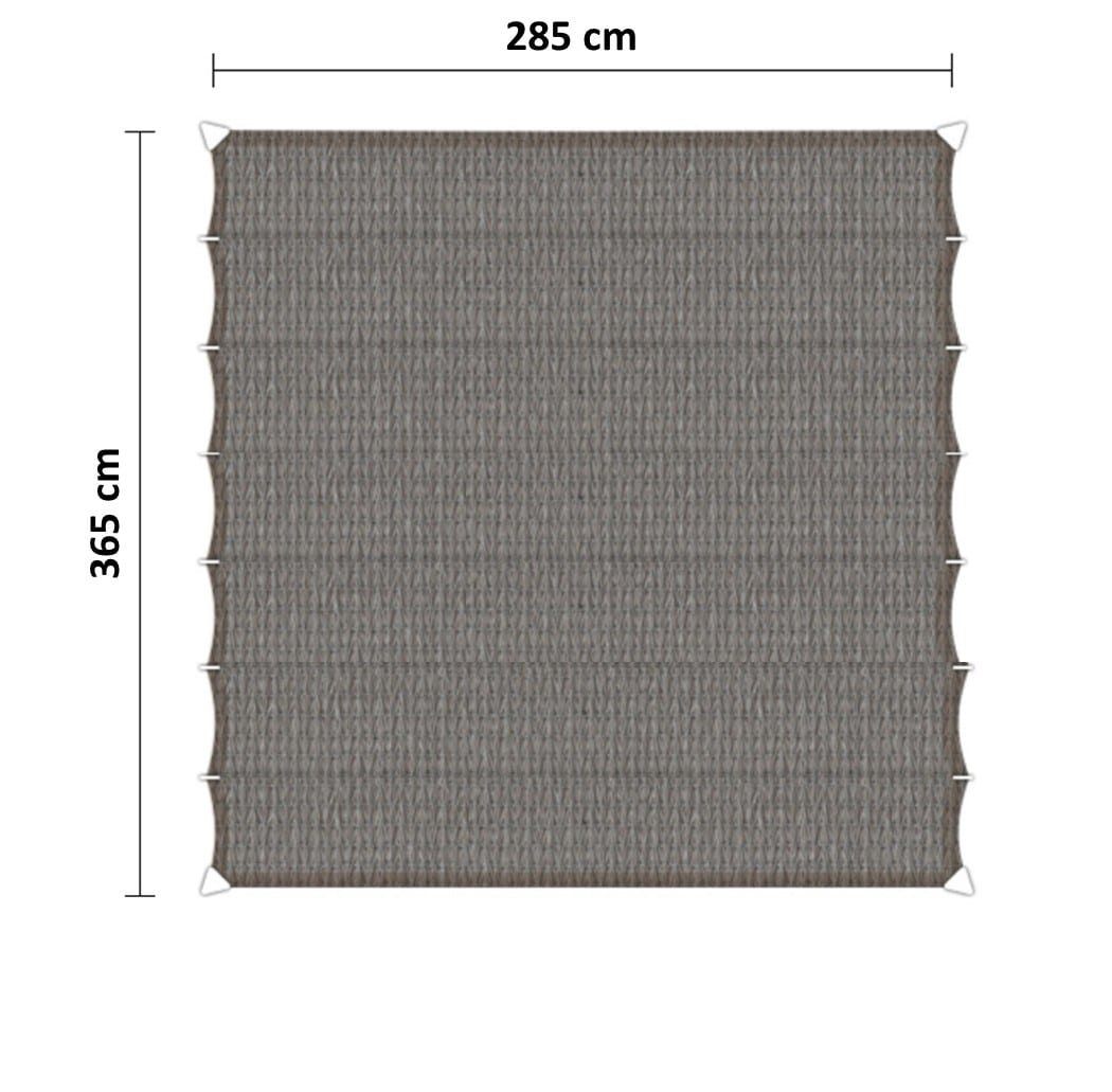 Harmonicadoek 285 x 365 cm grijs