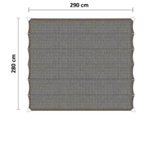 Harmonicadoek 290 x 280 cm grijs