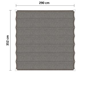 Harmonicadoek 290 x 352 cm grijs