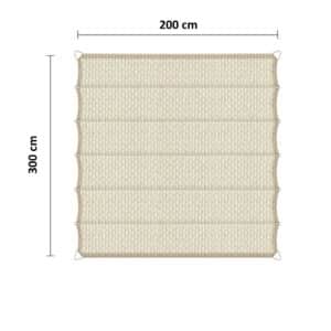 Harmonicadoek 200 x 300 cm vanille