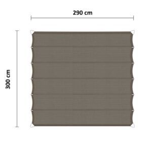 Harmonicadoek 290 x 300 cm taupe