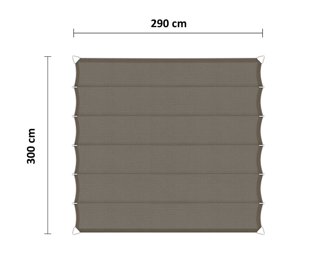 Harmonicadoek 290 x 300 cm taupe