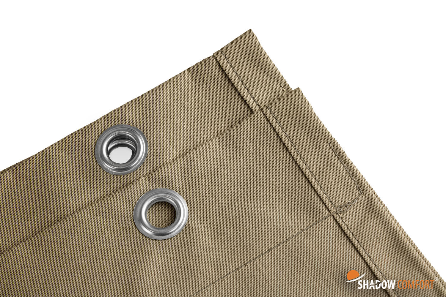 Harmonicadoek 290 x 300 cm taupe - Afbeelding 4