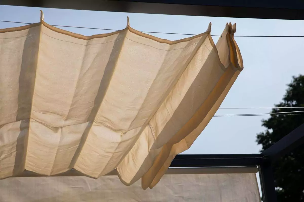 Harmonicadoek 190 x 290 cm camel - Afbeelding 5