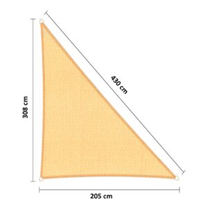 Schaduwdoek 205 x 380 x 430 cm WP Sahara