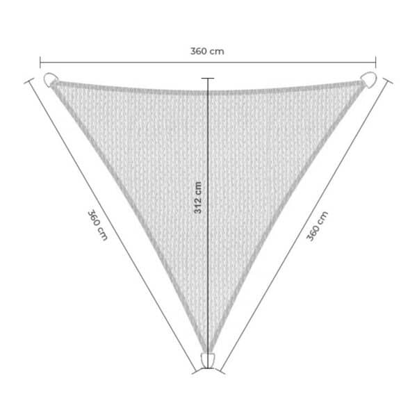 Smart driehoek 360x360x360 hoogte