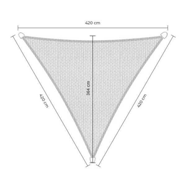 Smart driehoek 420x420x420 hoogte