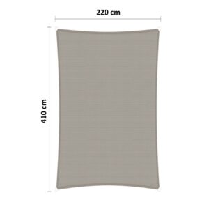 Schaduwdoek 220 x 410 cm WP licht grijs