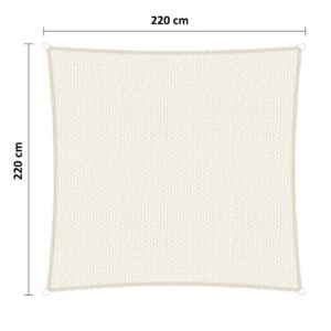 Schaduwdoek 220 x 220 cm WP wit