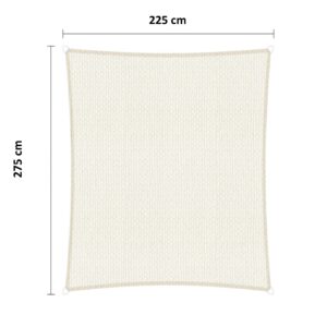 Schaduwdoek 225 x 275 cm WP wit