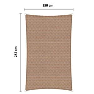 Schaduwdoek 150 x 285 cm HDPE zand