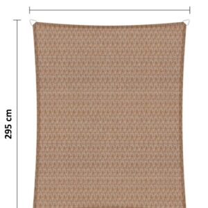 Schaduwdoek 255 x 295 cm HDPE zand