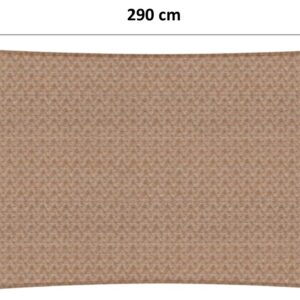 Schaduwdoek 290 x 205 cm HDPE zand