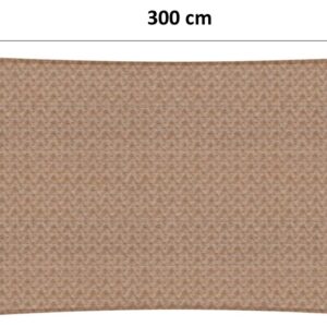 Schaduwdoek 300 x 265 cm HDPE zand
