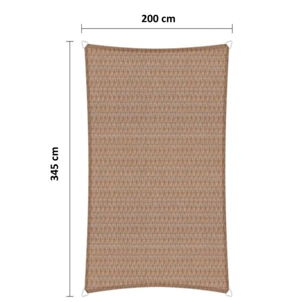 Zand HDPE 200 x 345 cm